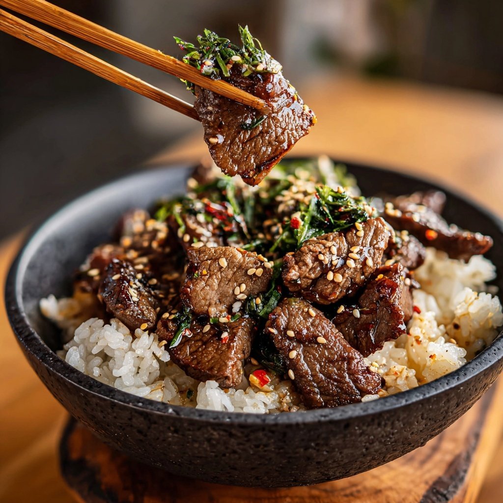 High Protein Beef Rice Bowl