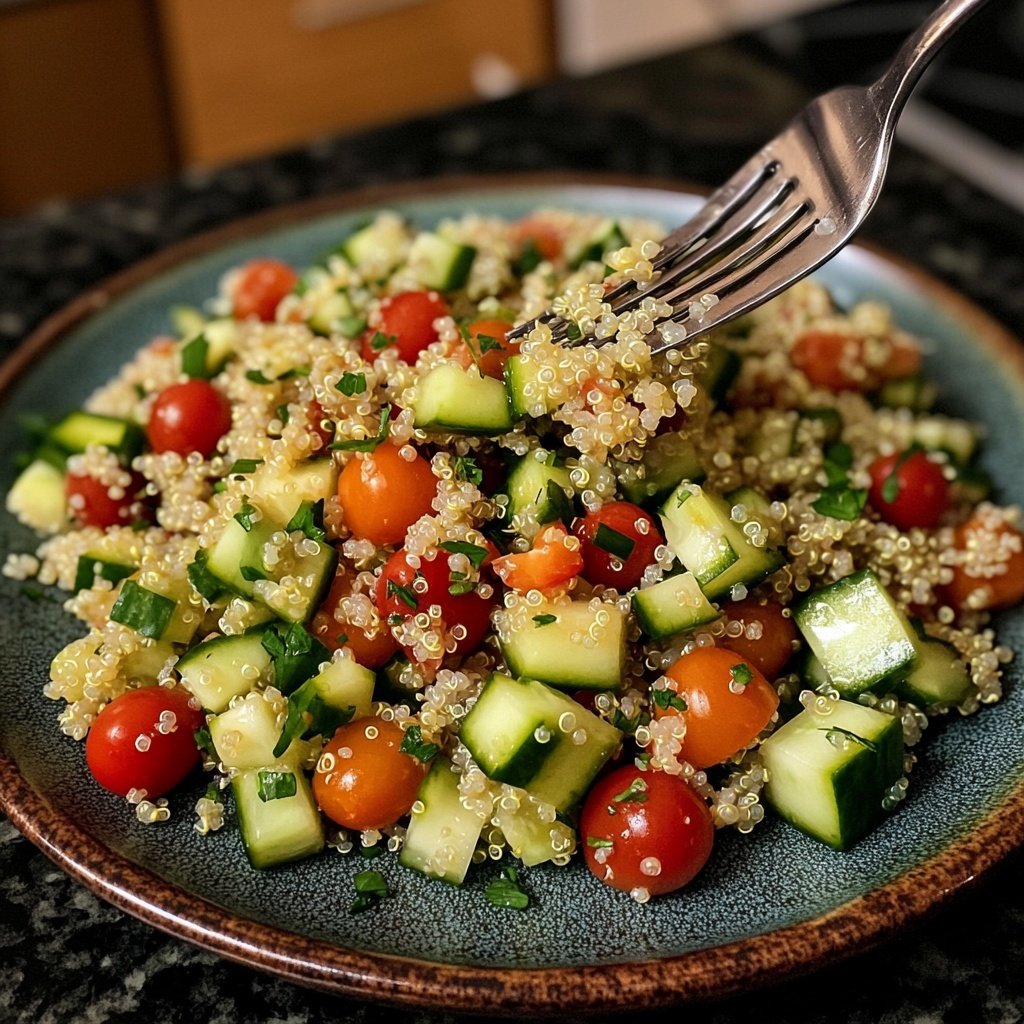Easy Quinoa Salad Lunch