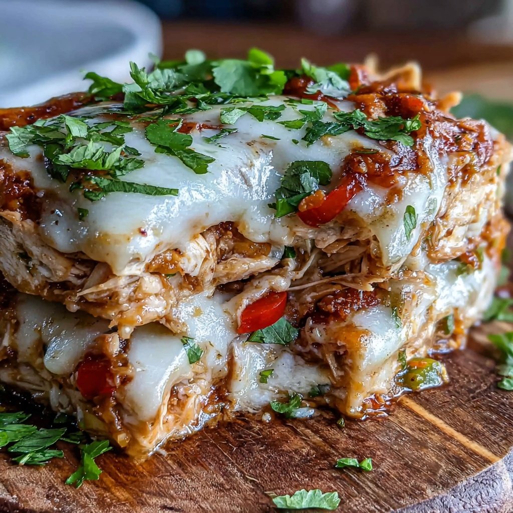 Shredded Chicken Mexican Casserole