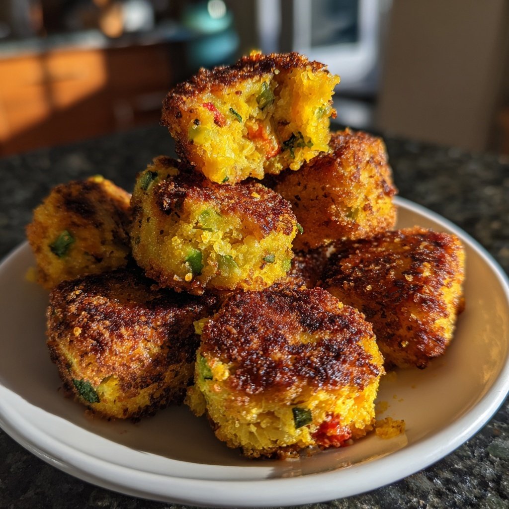 Crispy Polenta Veggie Nuggets