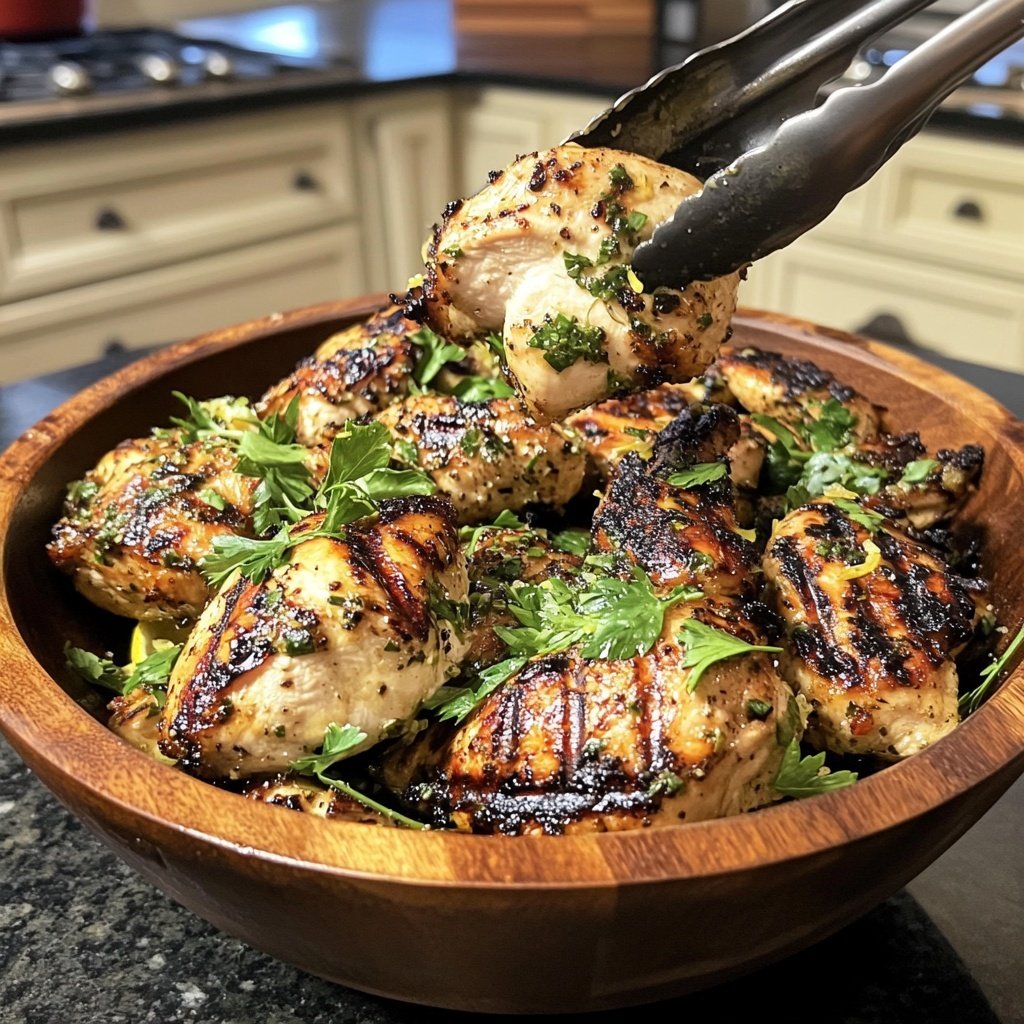 Grilled Lemon Herb Chicken Bowl
