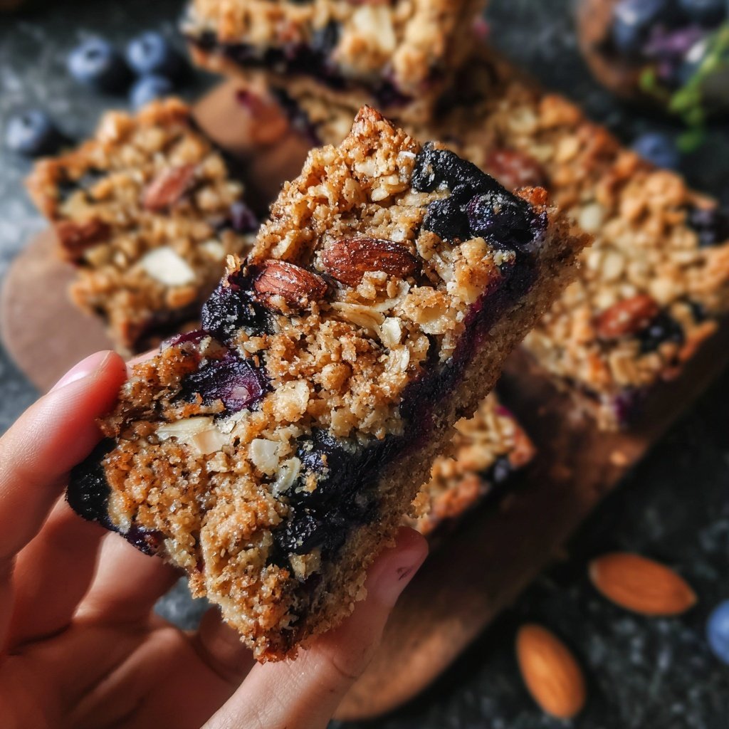Blueberry Almond Breakfast Bars