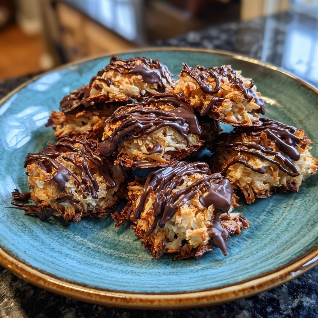 Valentines Snacks Chocolate Coconut Clusters