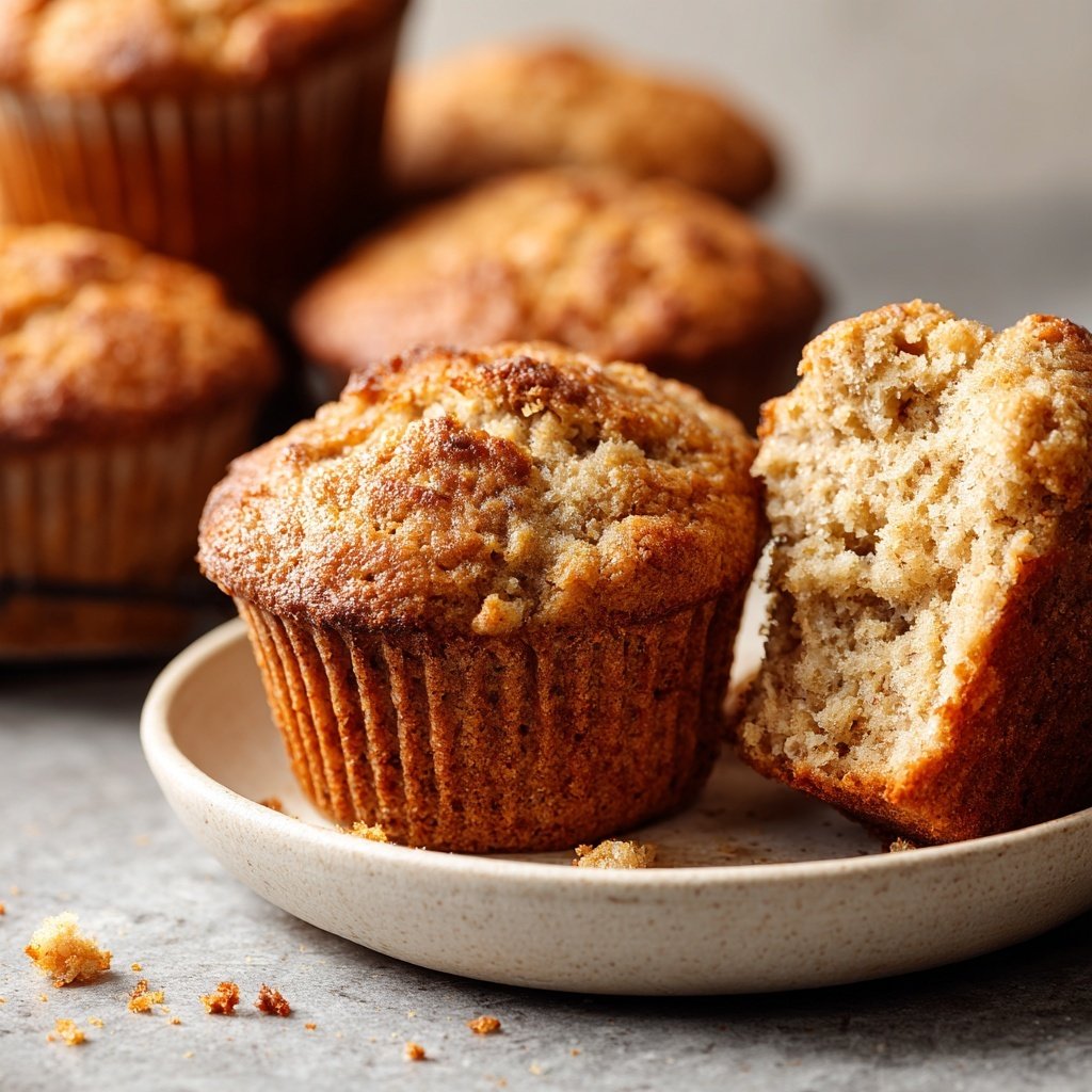 Healthy Banana Oat Muffins