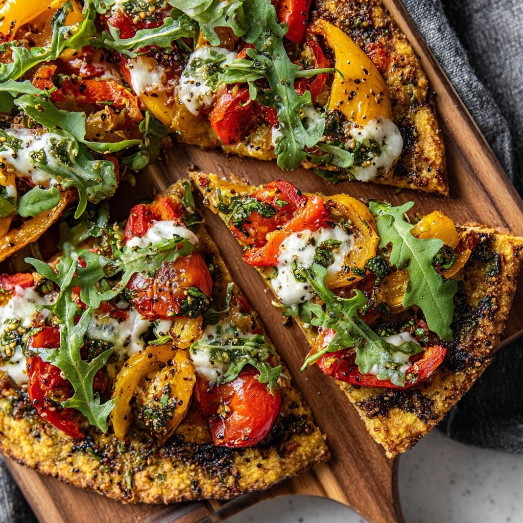 Super Bowl Party Food Veggie Flatbreads