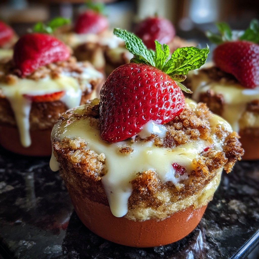 Strawberry Biscuit Dessert Cups