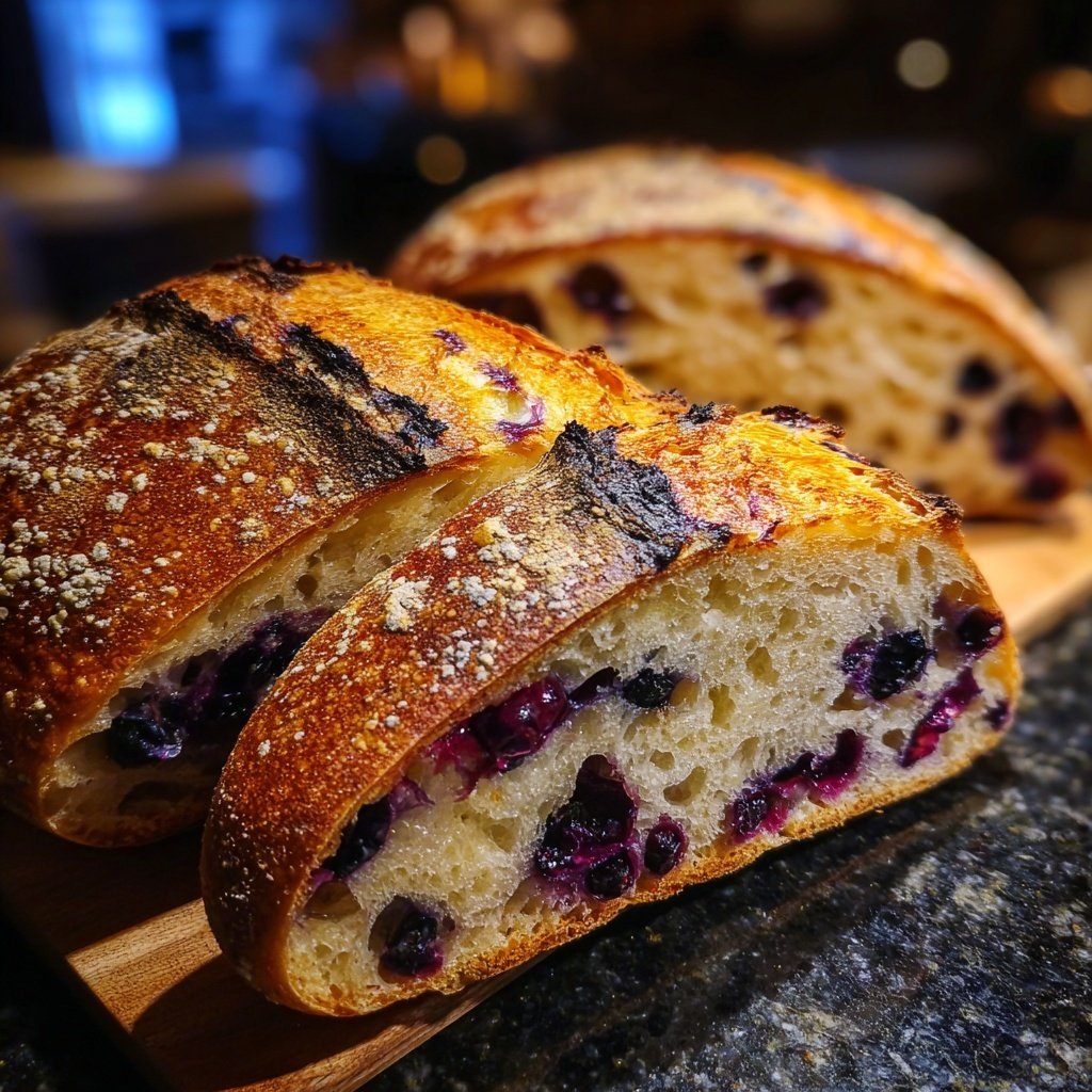 Blueberry Lemon Sourdough Bread