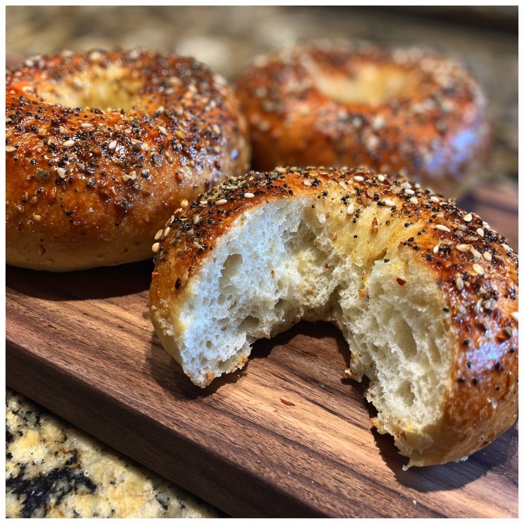 Olive Oil Yogurt Bagels