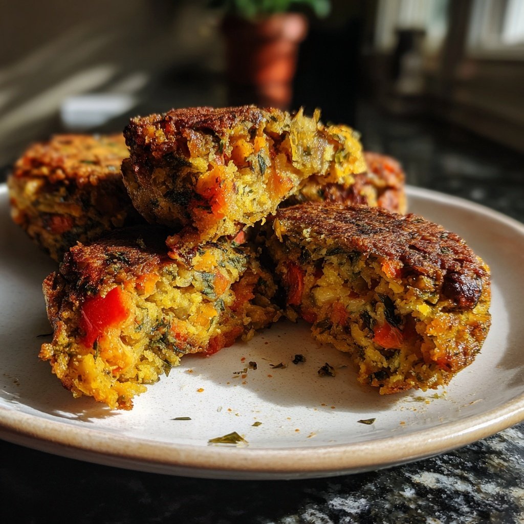 Baked Mediterranean Veggie Patties