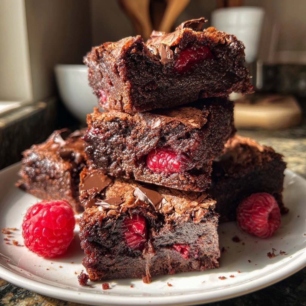 Chocolate Raspberry Brownies