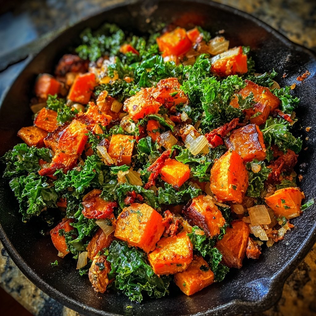 Sweet Potato Kale Skillet