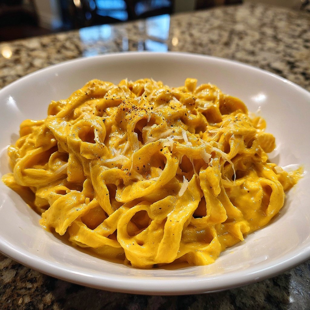 Valentine Dinner Creamy Pumpkin Pasta